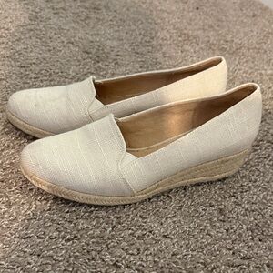 Women's Cream Espadrille Slip-On Shoes